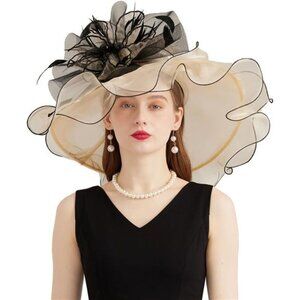 Women's Kentucky Derby Church Dress Hat 03-apricot